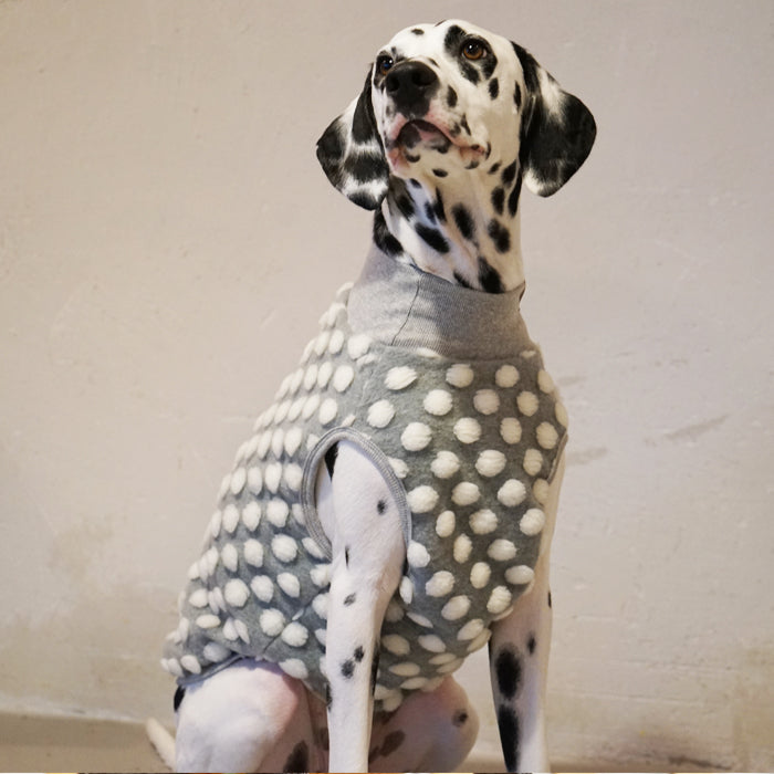 【即納＆受注商品】ボアドット グレー ネイビー ad037