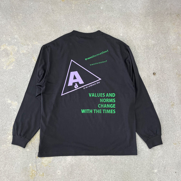 【オーナーTシャツ】サンカク L/S T　ad055T