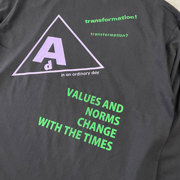 【オーナーTシャツ】サンカク L/S T　ad055T