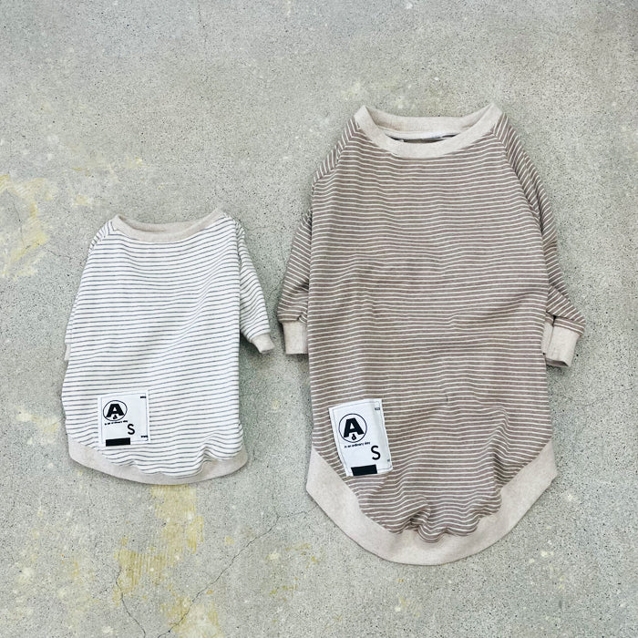 【受注商品】ボーダーラグランスリーブ　ad059