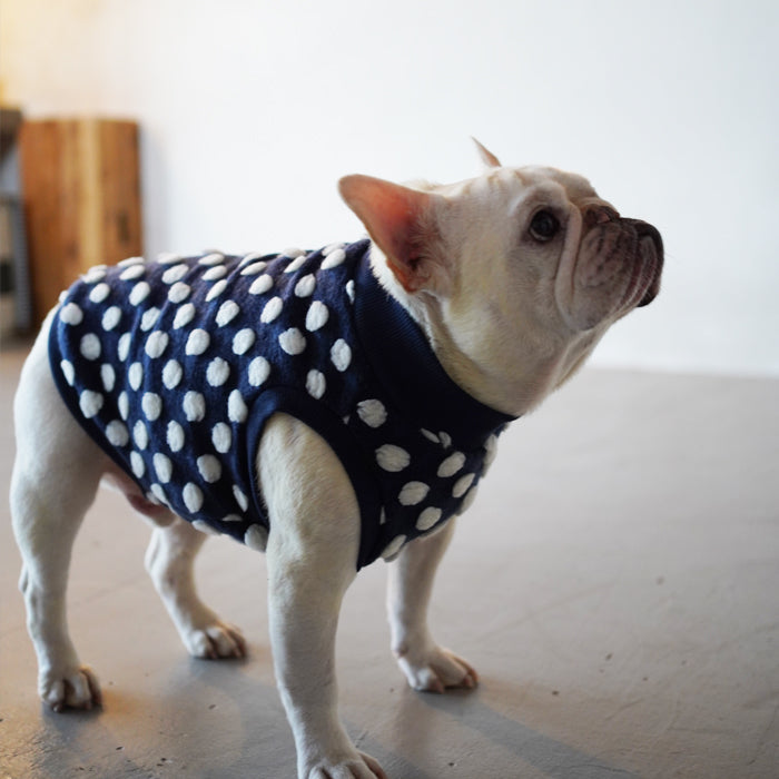 【即納＆受注商品】ボアドット グレー ネイビー ad037