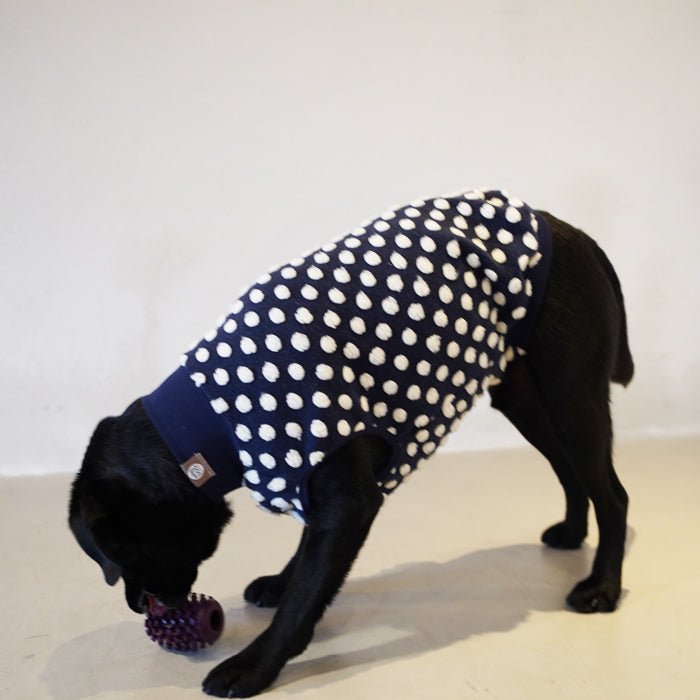 【即納＆受注商品】ボアドット グレー ネイビー ad037